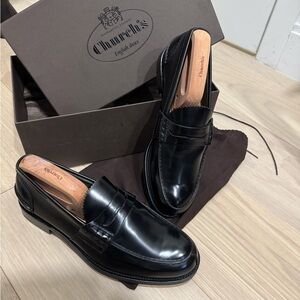 Church's Classic Black Leather Loafers